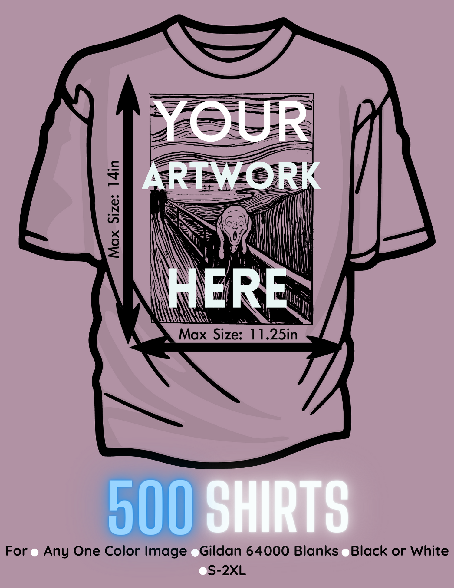 500 Piece Bulk Order