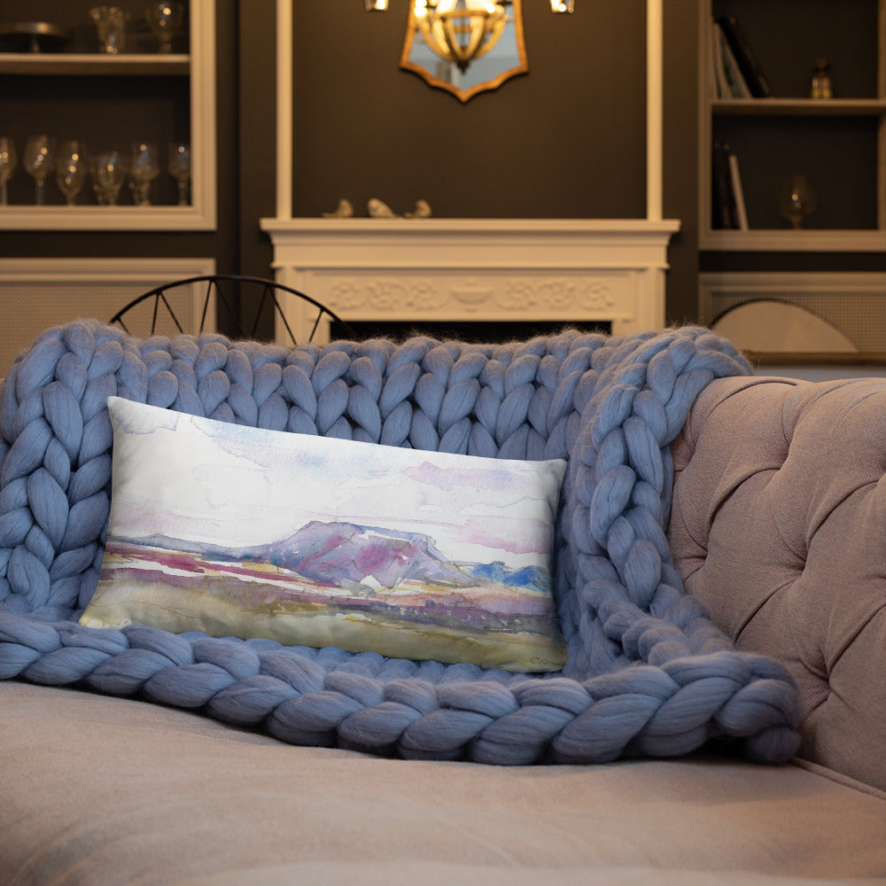 Guest Artist | Claudia Cutler | House Mountain Throw Pillows