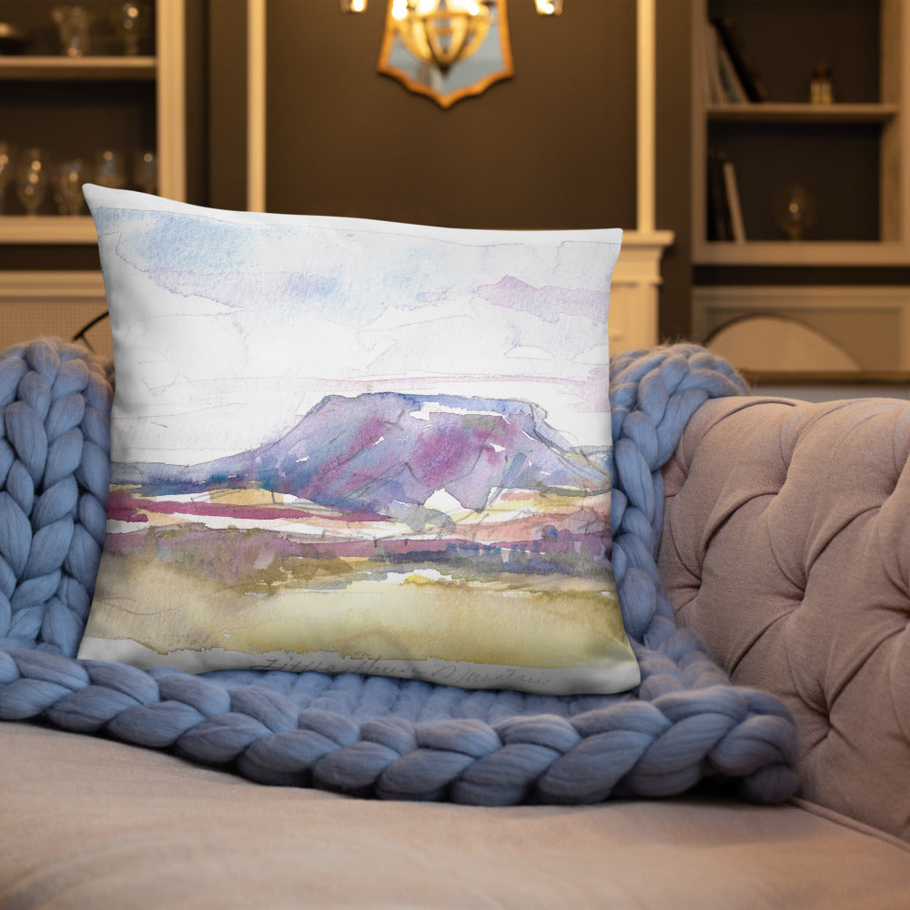 Guest Artist | Claudia Cutler | House Mountain Throw Pillows