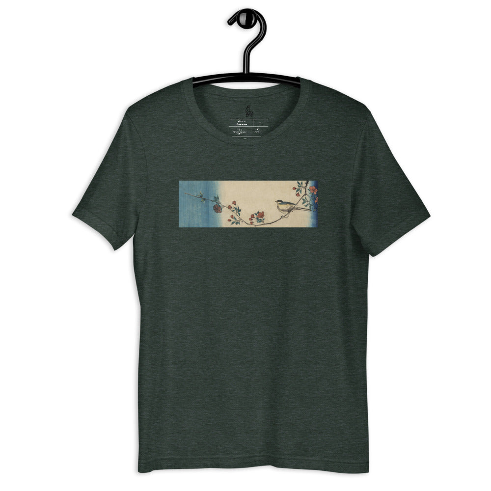 Postcards | Small Bird on a Branch of Kaidozakura | Hiroshige Design