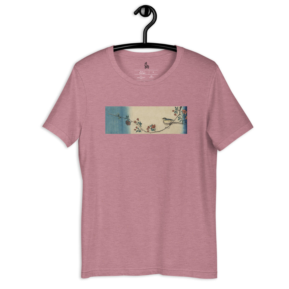 Postcards | Small Bird on a Branch of Kaidozakura | Hiroshige Design