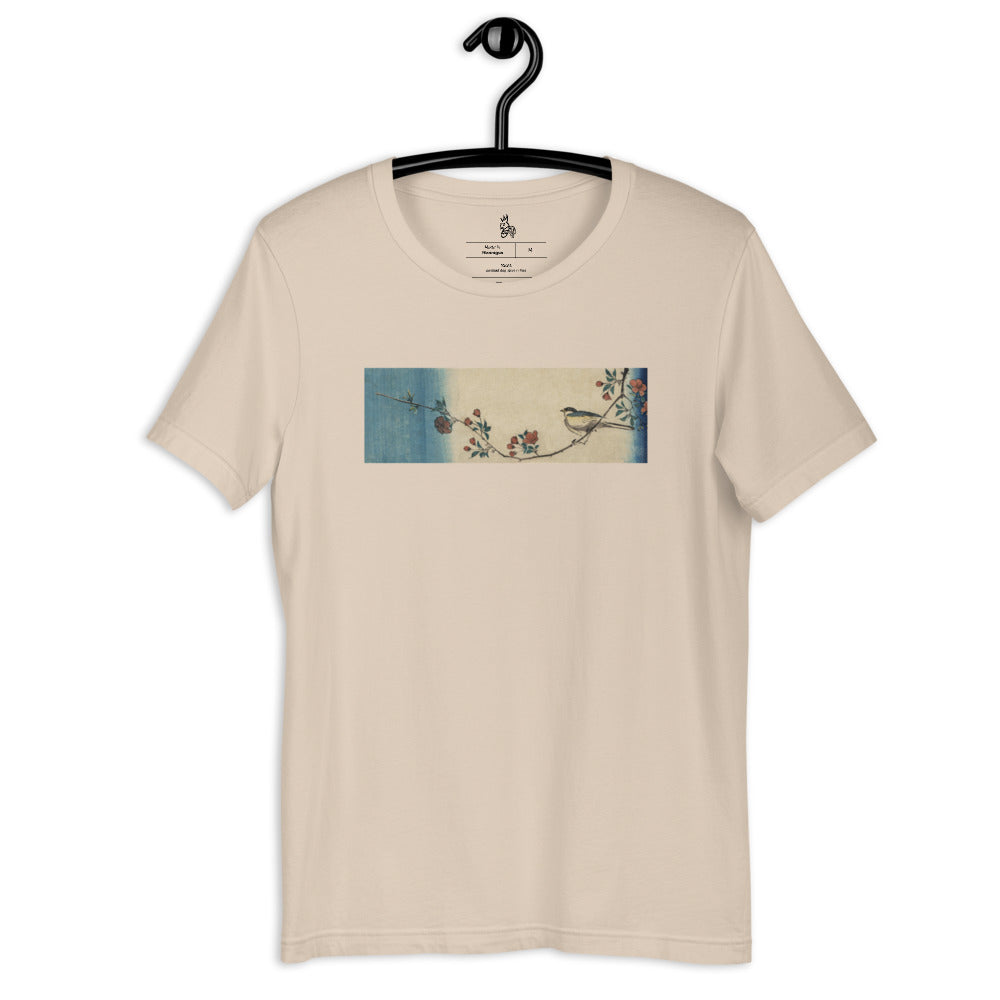 Postcards | Small Bird on a Branch of Kaidozakura | Hiroshige Design