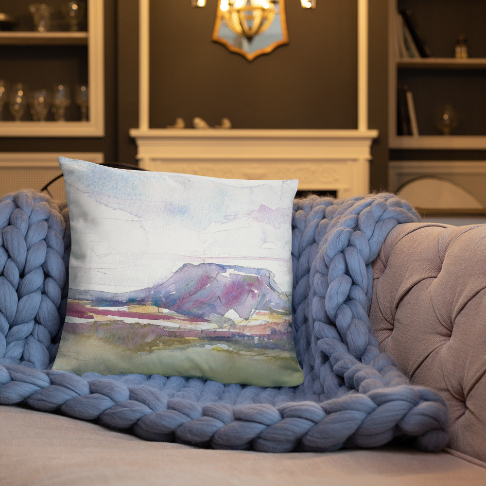 Guest Artist | Claudia Cutler | House Mountain Throw Pillows